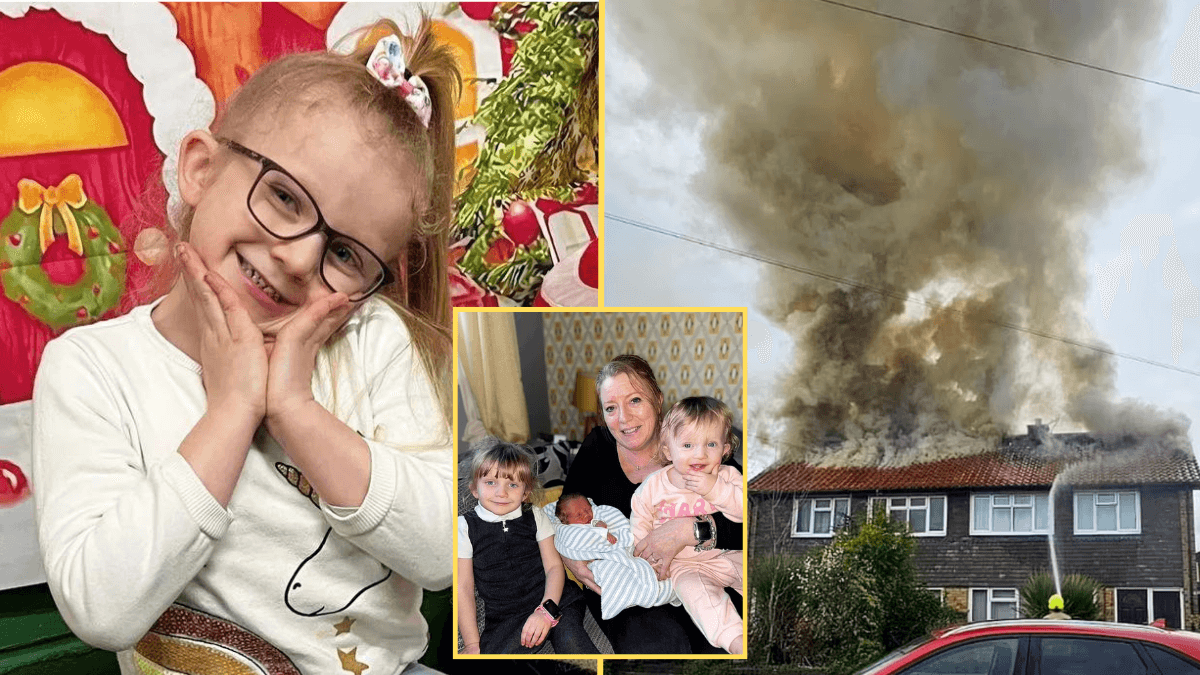 Six-Year-Old Notices Her House Is on Fire - Runs Inside To Save Her Family