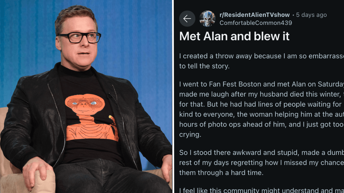 Grieving Fan Feels "Awkward" to Talk to TV Star - So He Goes Out of His Way to Remedy It