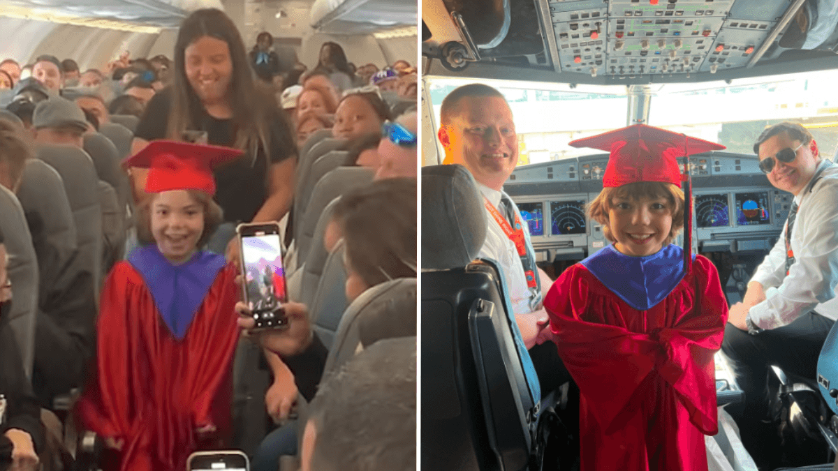 5-Year-Old Misses Kindergarten Graduation - So An Entire Flight Celebrates Him