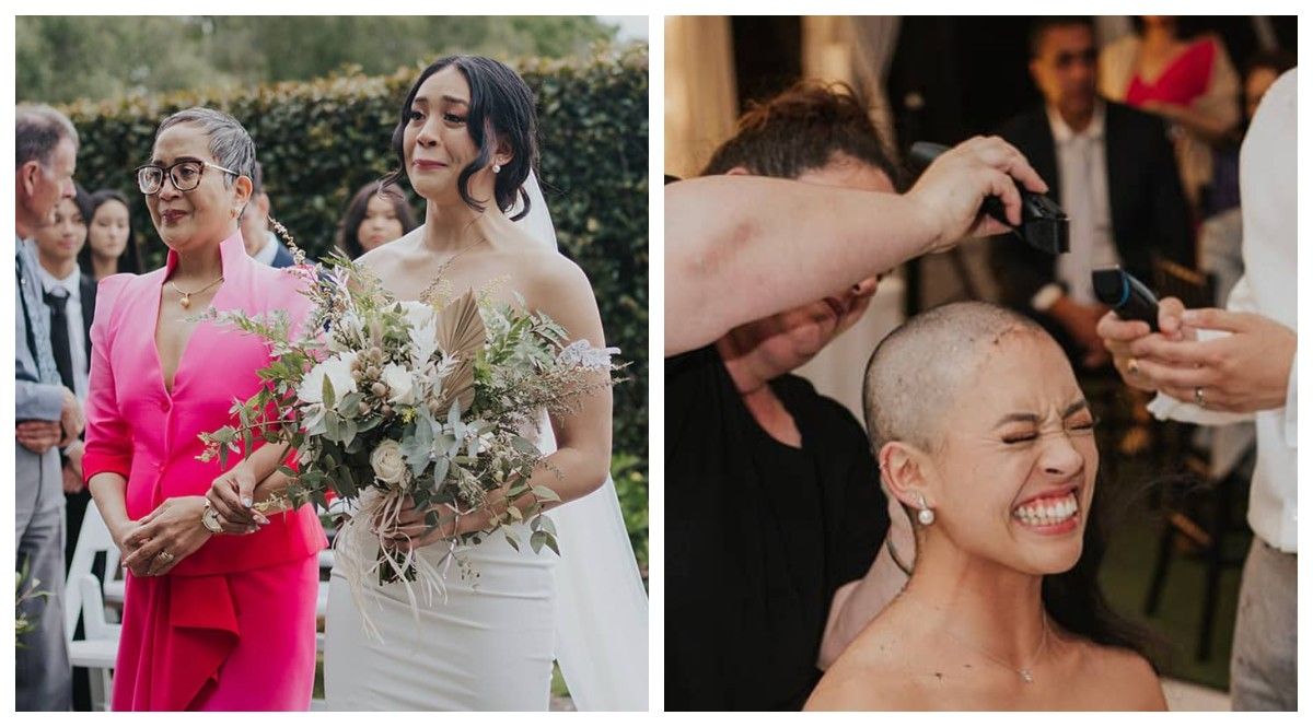 Groom Shaves Bride's Head On Wedding Day In Front of Guests