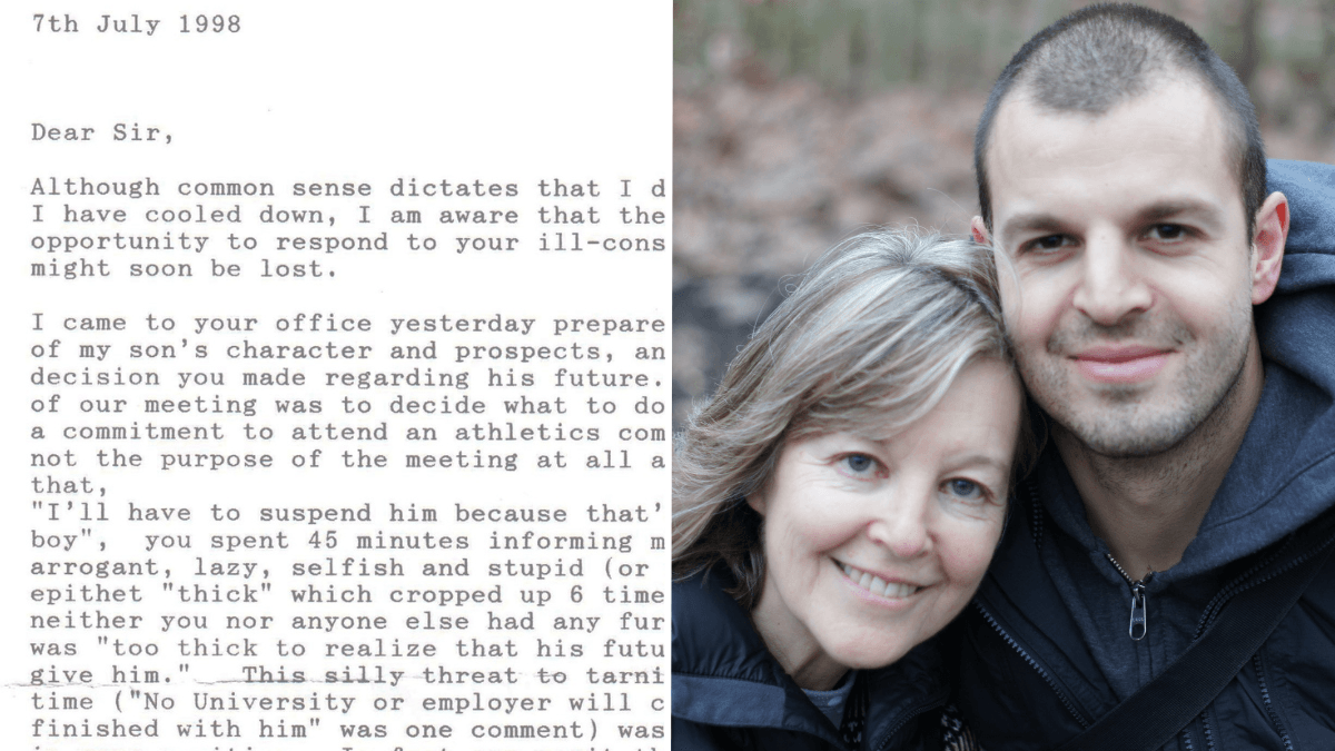 Mom Writes Epic Letter After Headmaster Calls Her Son "Worthless" and "Stupid"