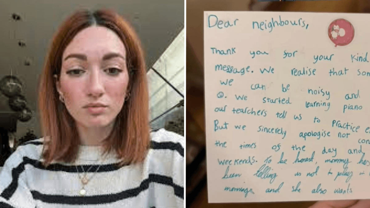 Woman Complains About Her Noisy Neighbors In a Note - She's Stunned By Their Response