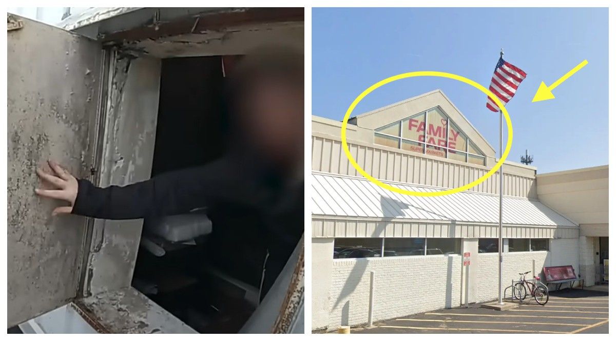 Woman Secretly Lives In a Sign Above Store - Her Conversation With the Cops Goes Viral