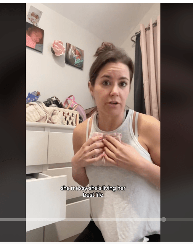 Woman holding her child