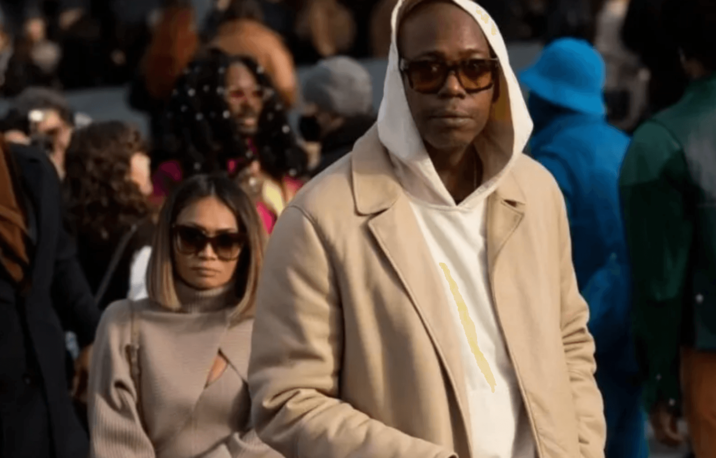 dave chappelle and his wife elaine