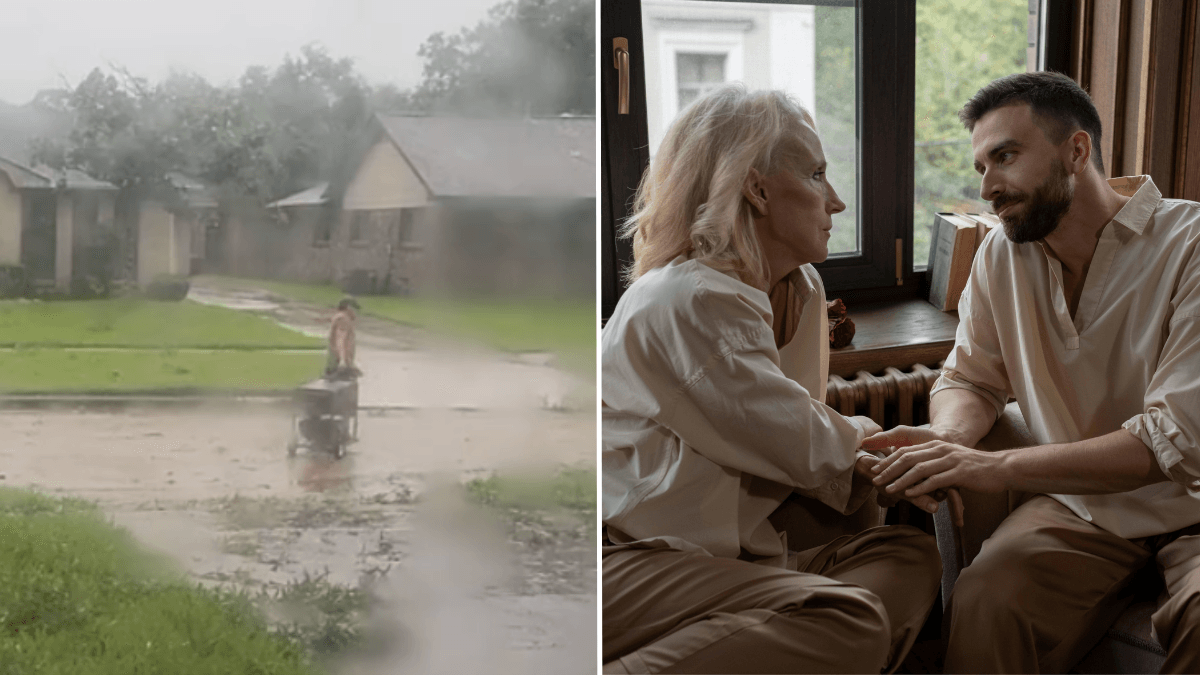 Man Steps Into Storm to Make Sure His Elderly Neighbors Are Taken Care Of