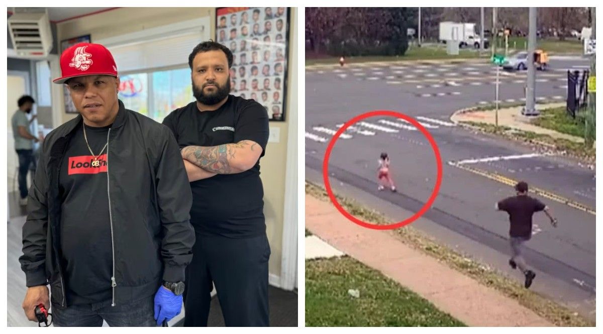 Barbers Notice Little Girl Running Alone - Chase After Her for This Reason