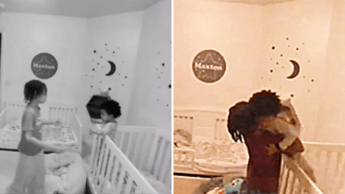 Mom Watches Son Sneak into Little Brother's Room at 3 a.m. - What He Does Next Surprises Her
