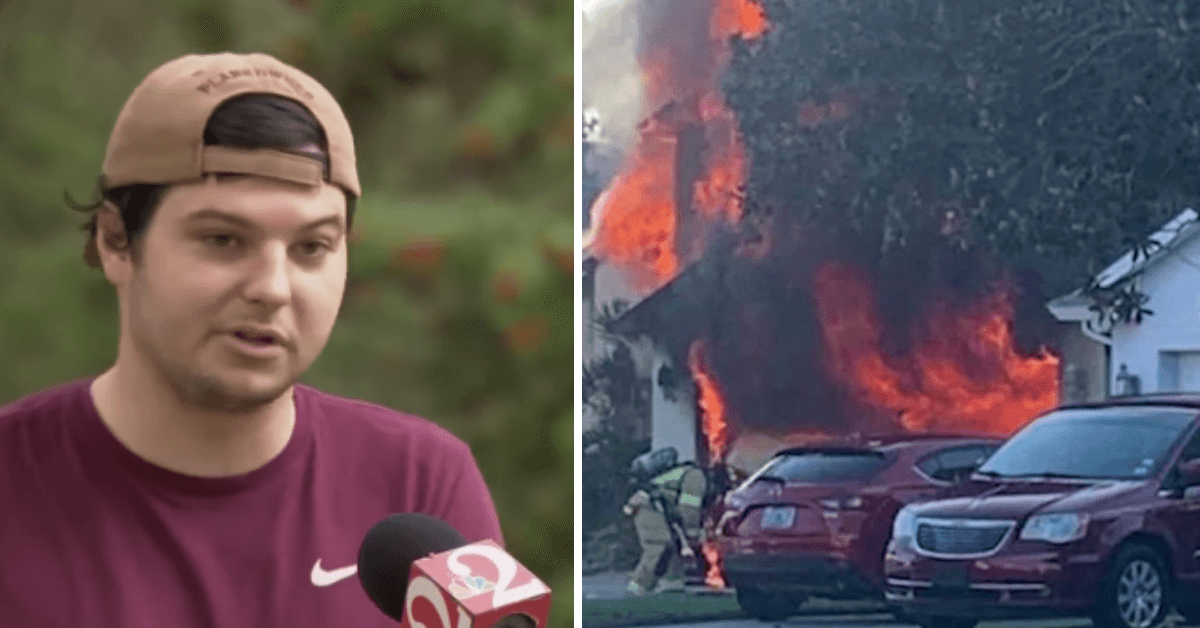 Heroic Amazon Driver Runs Into Burning Home To Save Man Trapped Inside Deadly Fire