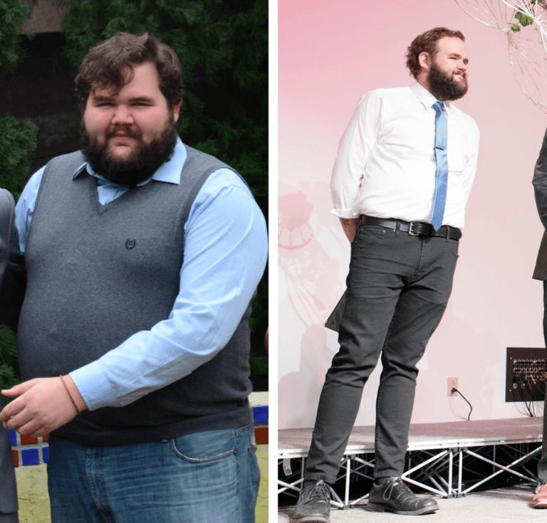 Clinton before and after