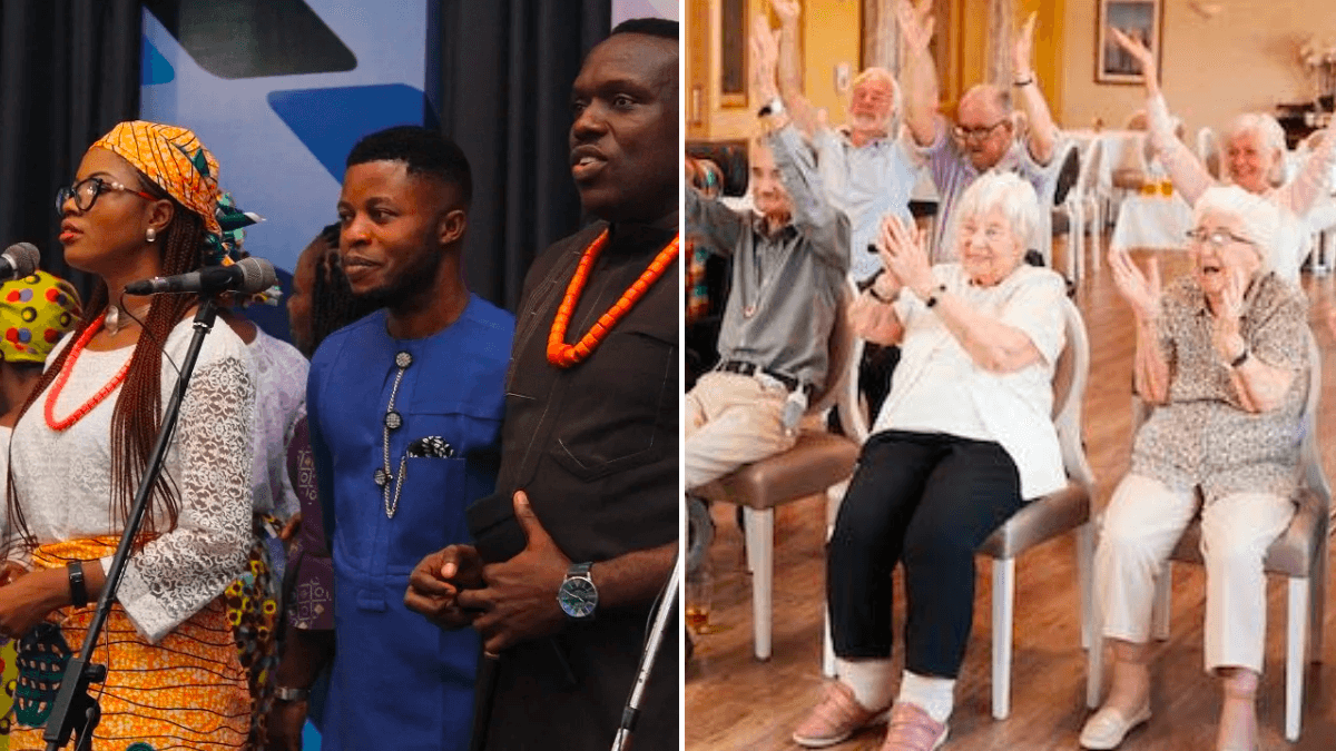 African Refugee Combats Loneliness in Nursing Homes  With a Song