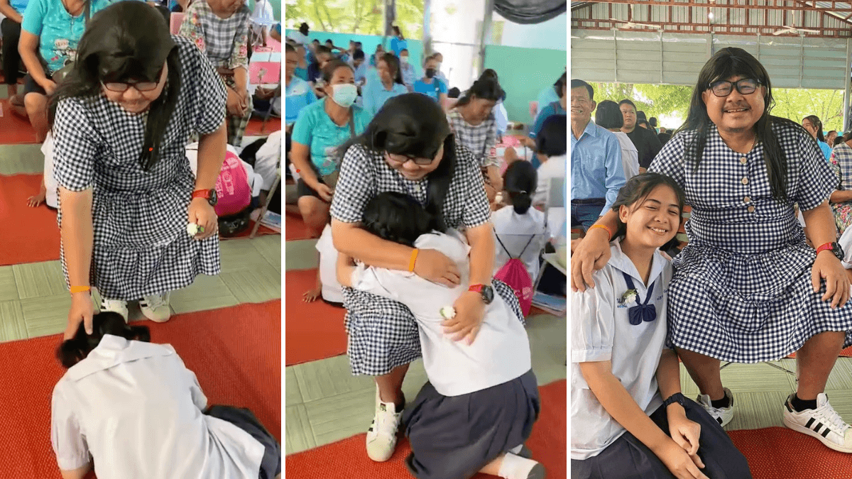 Single Dad Reaches His Stepdaughters School for Mothers Day Event - But He Wasnt Dressed as Himself