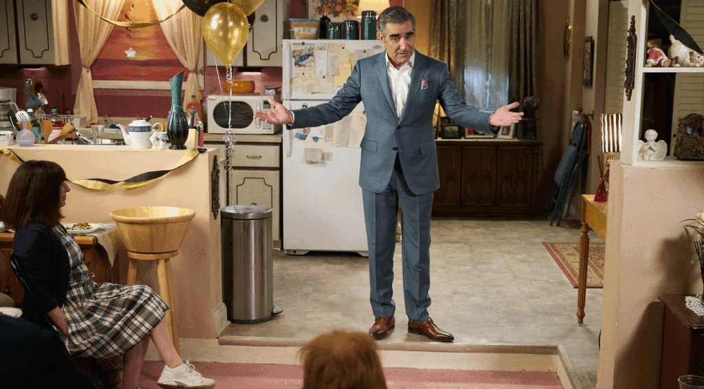 Eugene Levy as Johnny Rose on Schitt