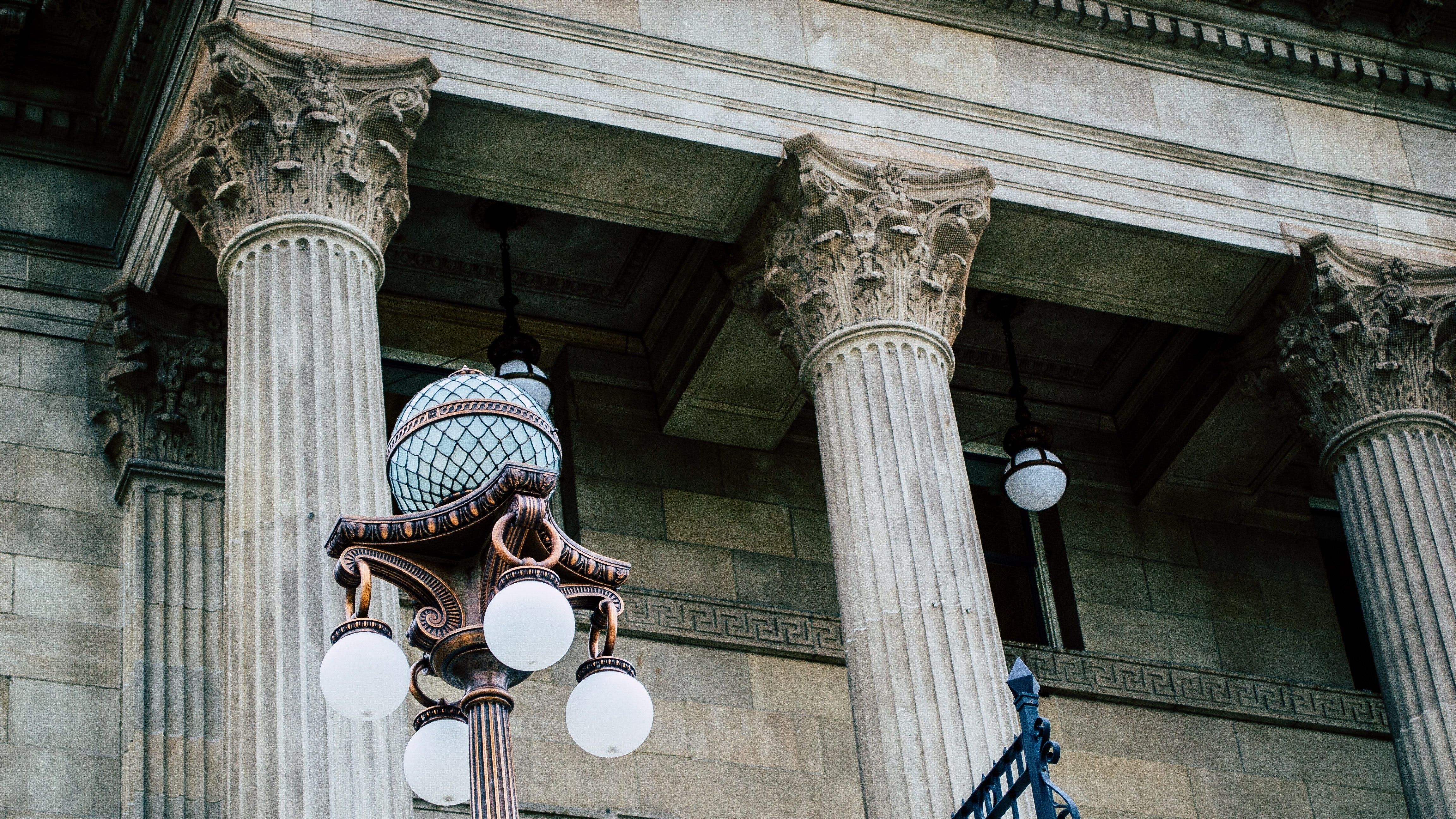 outside a courthouse