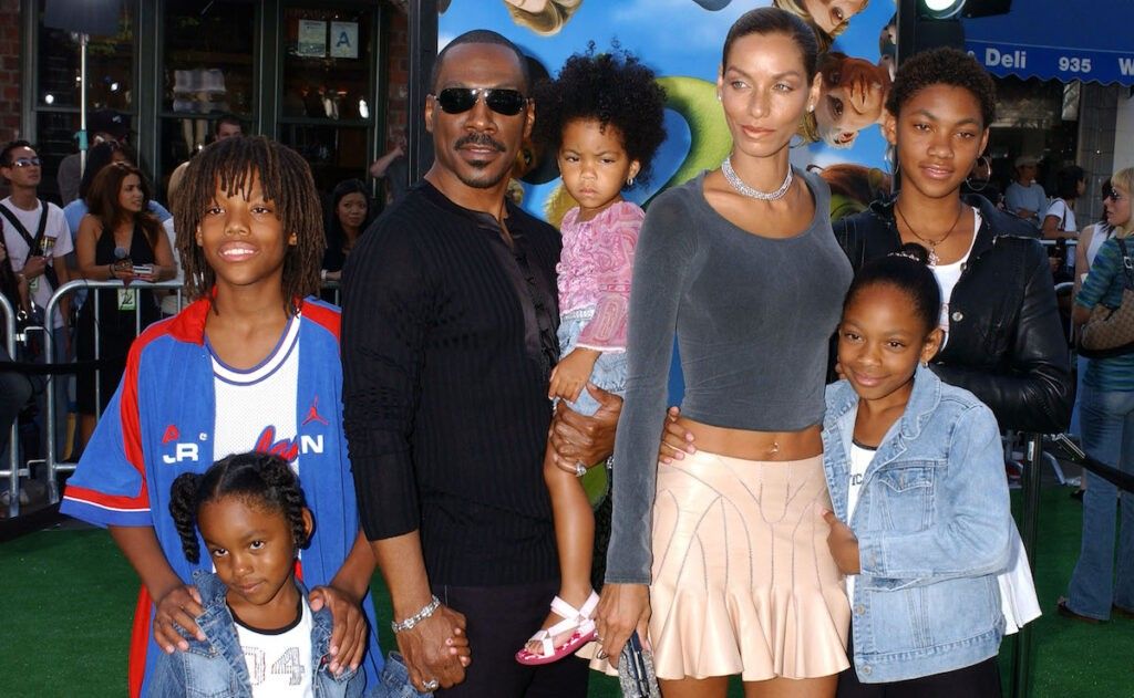 Eddie Murphy and his children with Nicole Mitchell
