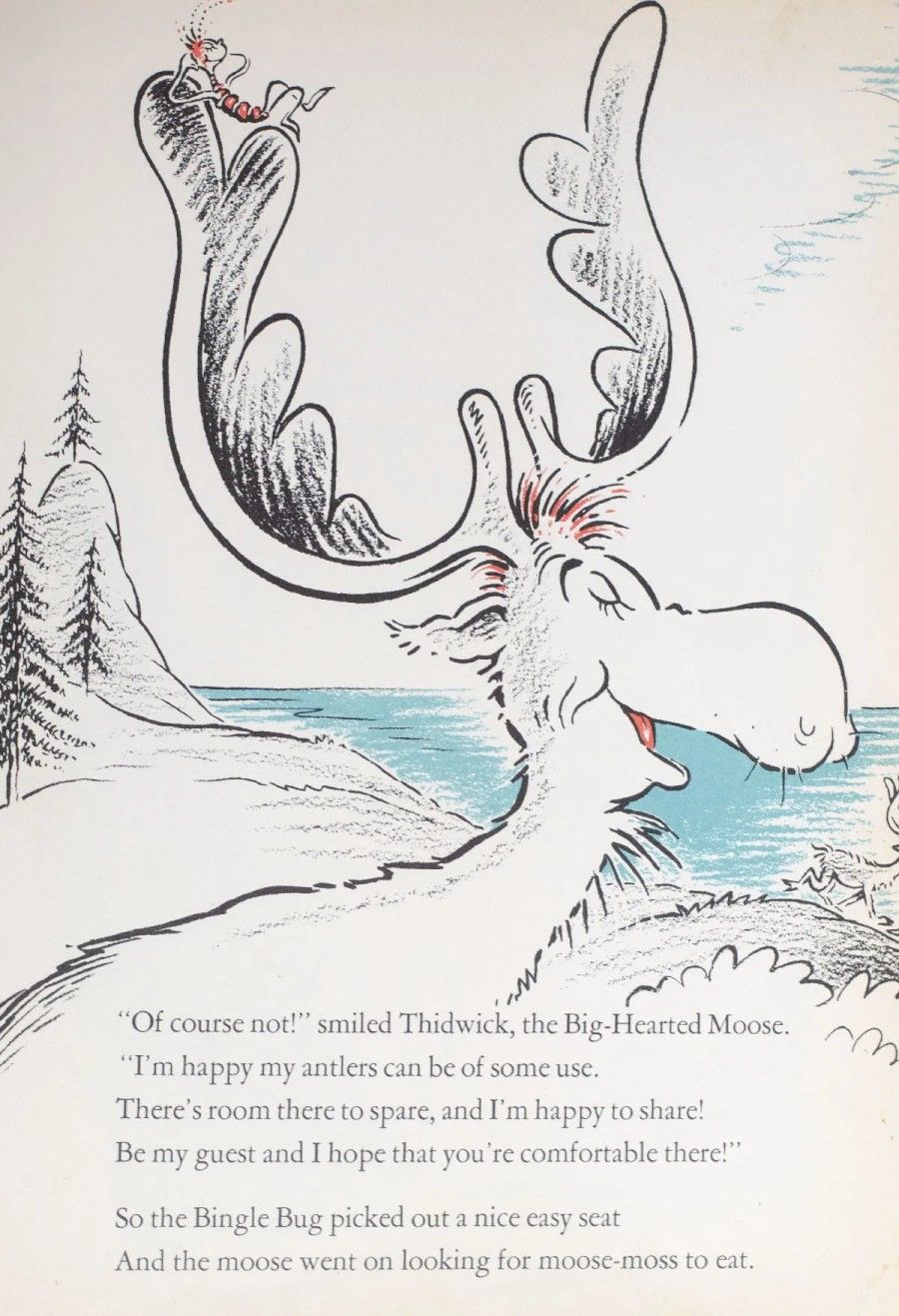 Thidwick the big hearted moose dr seuss first edition signed