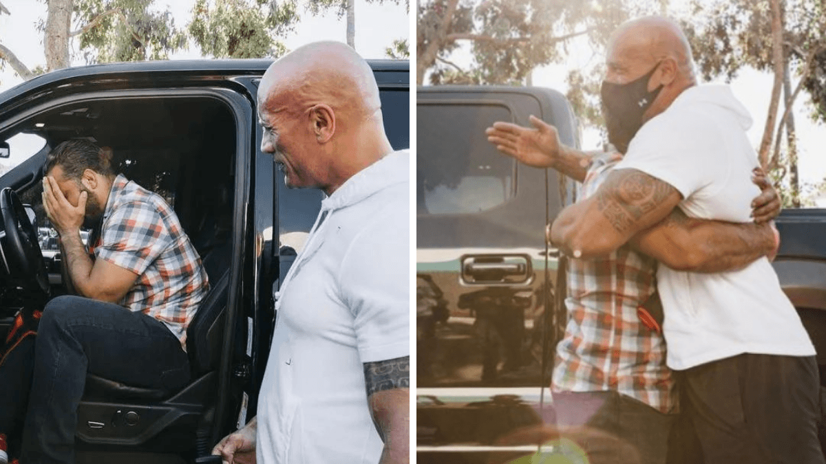 'The Rock' Surprises Veteran Who Puts Everyone Else First By Giving Him His Own Truck