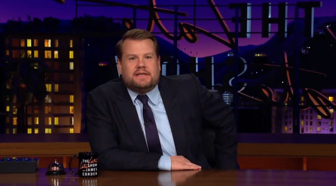 James Corden on the Late Late Show with James Corden