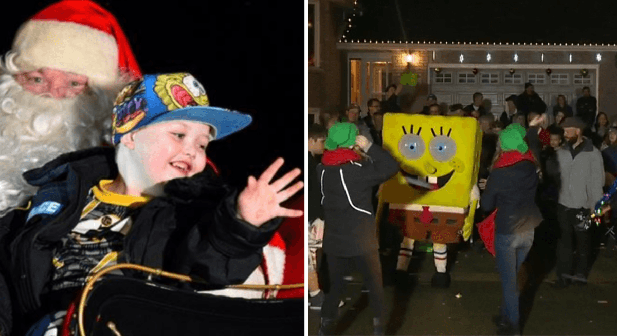 Town Rallies to Make Christmas Come Early for One Special Boy Battling Cancer