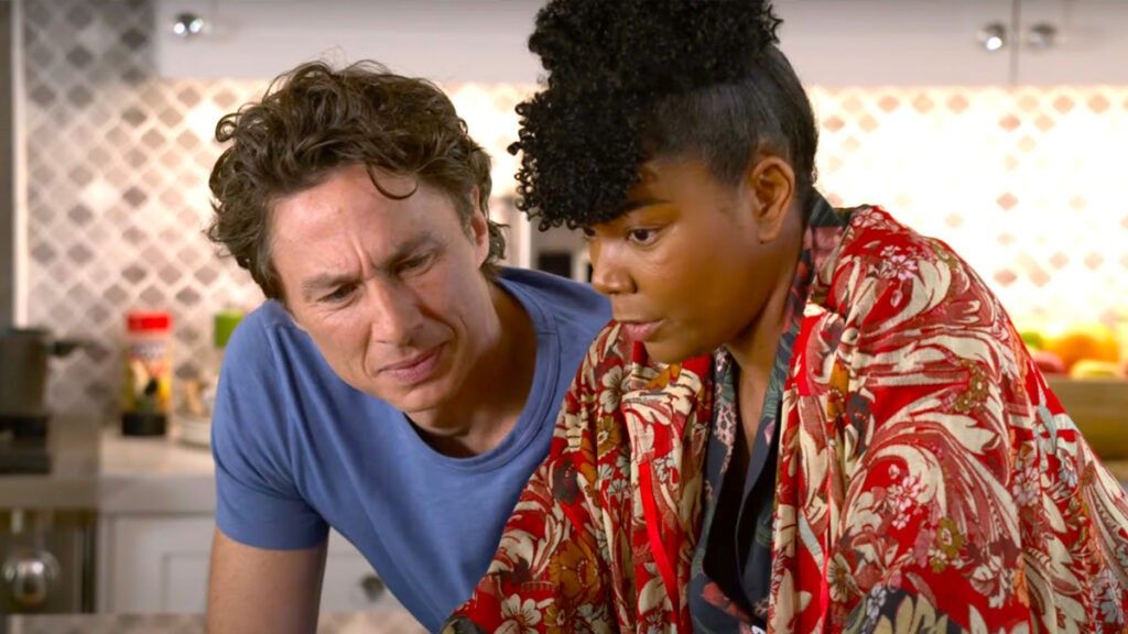 Zach Braff and Gabrielle Union in Cheaper by the Dozen on Disney