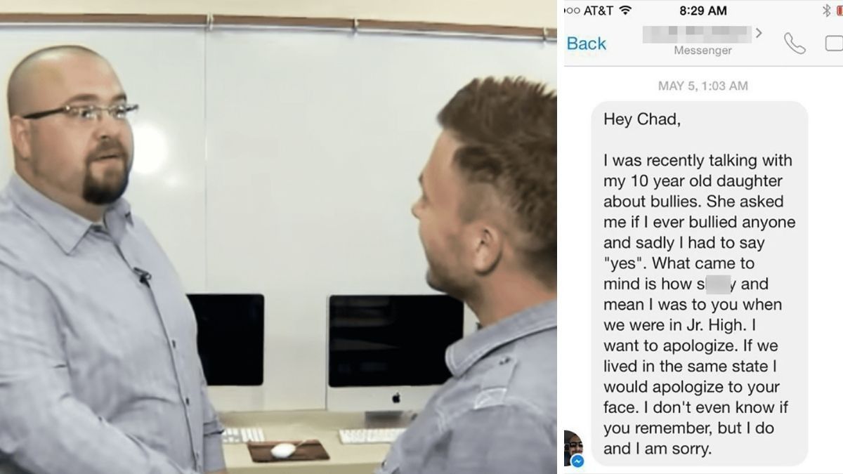 Dad Confesses To Daughter He Was a Bully - Feels Inspired To Apologize to His Victim 20 Years Later