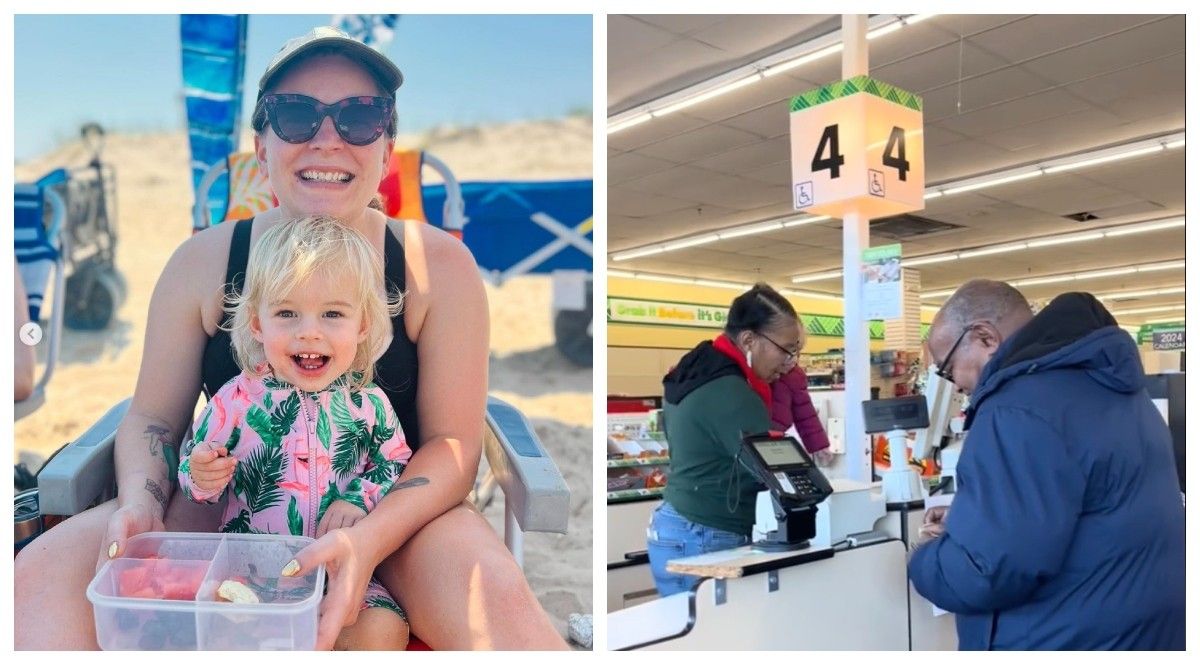 Toddler Cant Stop Screaming in Packed Dollar Tree - Cashier Surprises Mom by Doing This