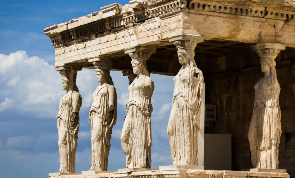 Low Angle View Of Erechtheum Against Sky