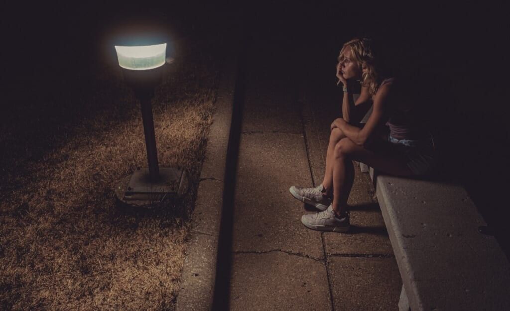 conflicted young woman