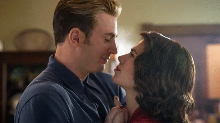 Steve Rogers and Peggy Carter in Avengers: Endgame
