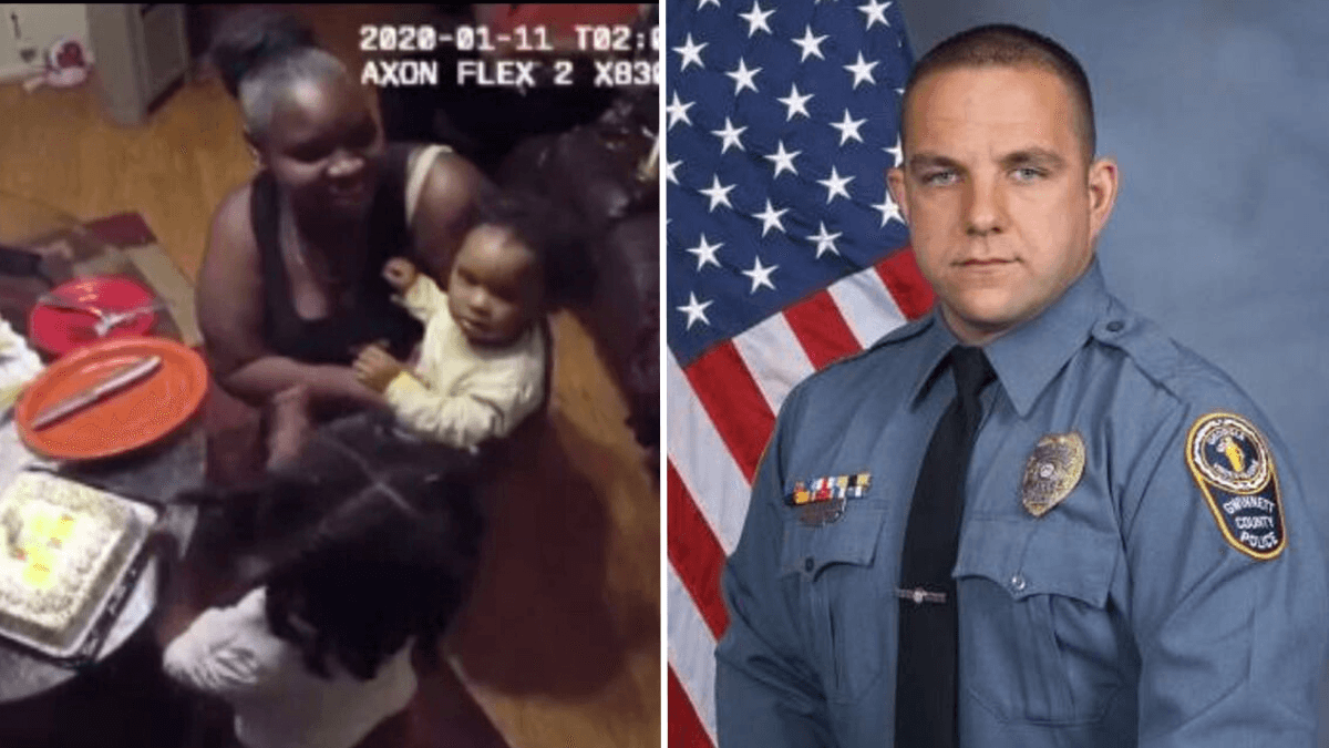 Woman Holding Balloons in Freezing Cold Passes by Police Officers - Their Body-Cam Footage Exposes What Happens Next