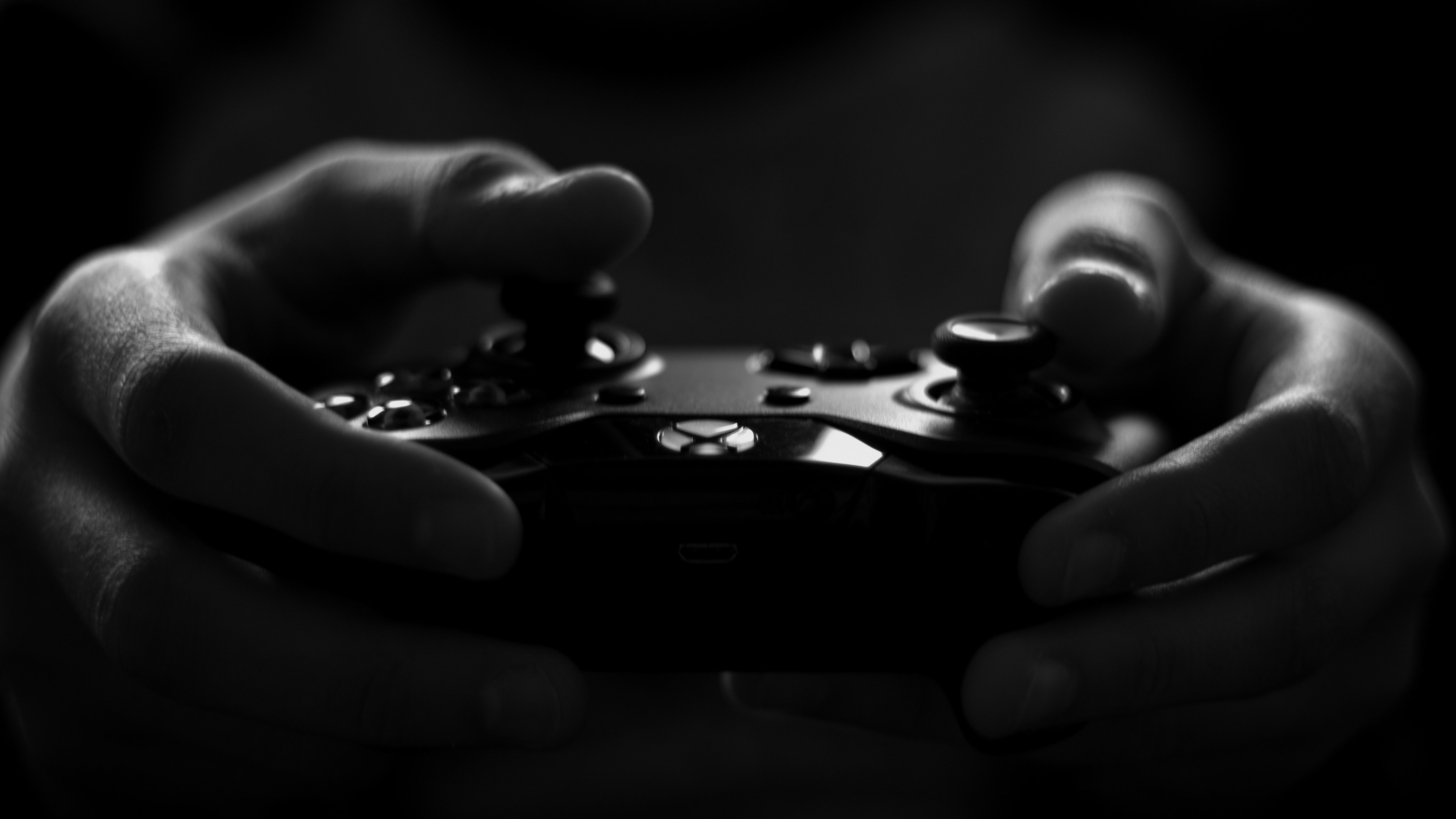 person playing video game