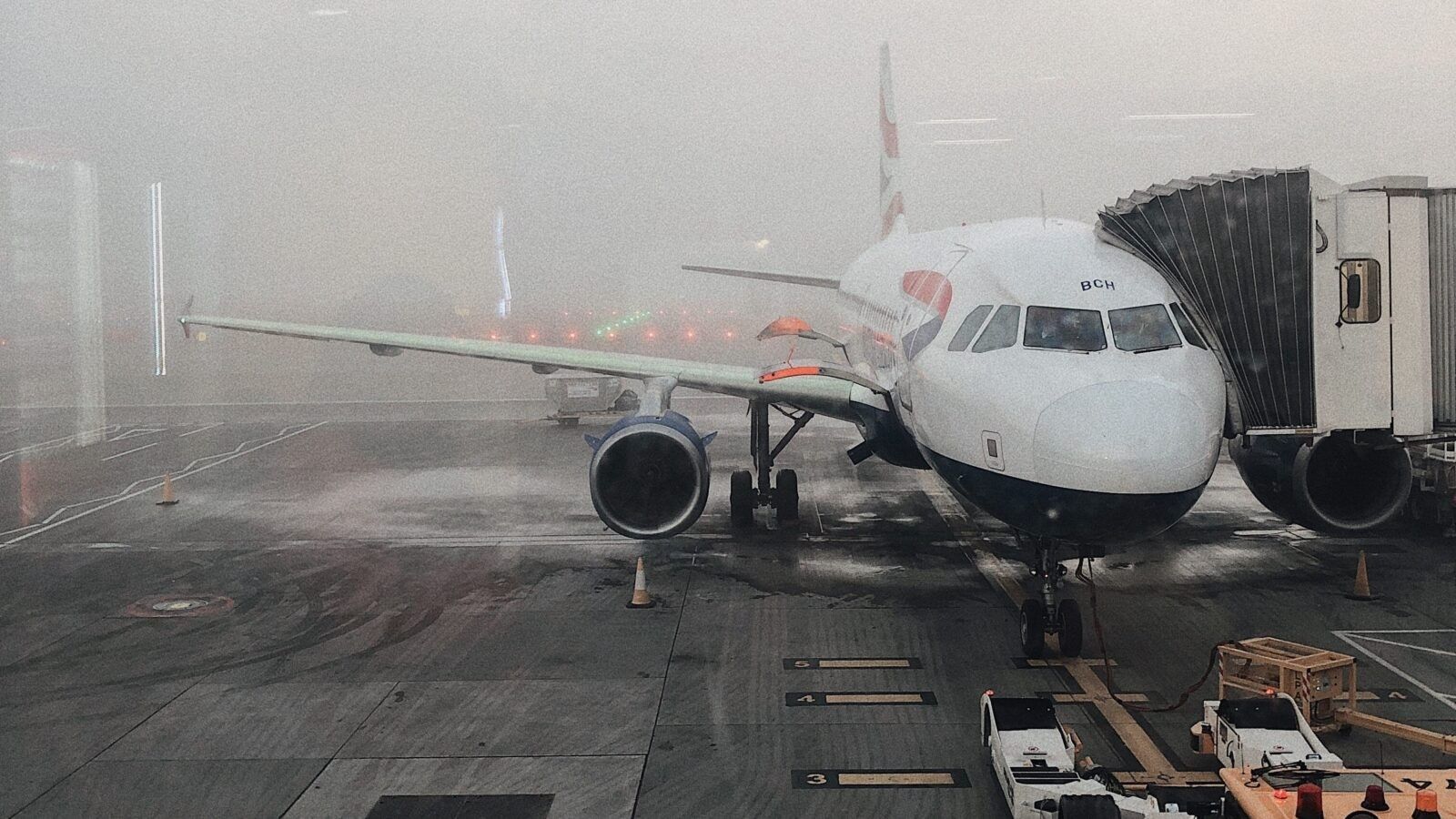 flight on the tarmac