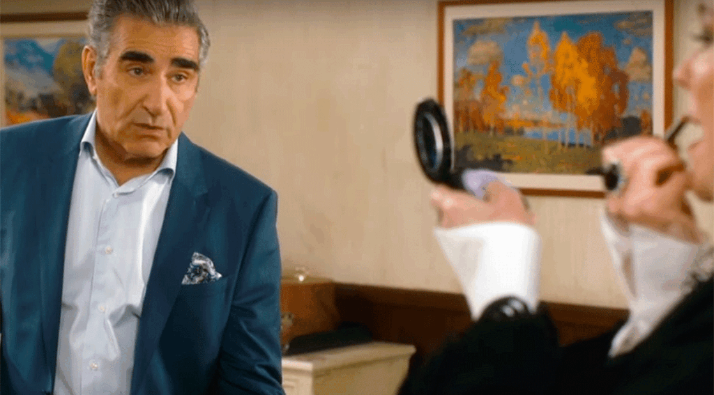 Eugene Levy as Johnny Rose and Catherine O