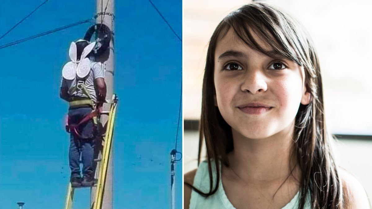 Power Line Repairman Wears Angel Wings Every Day to Work – The Reason Why Will Bring Tears to Your Eye