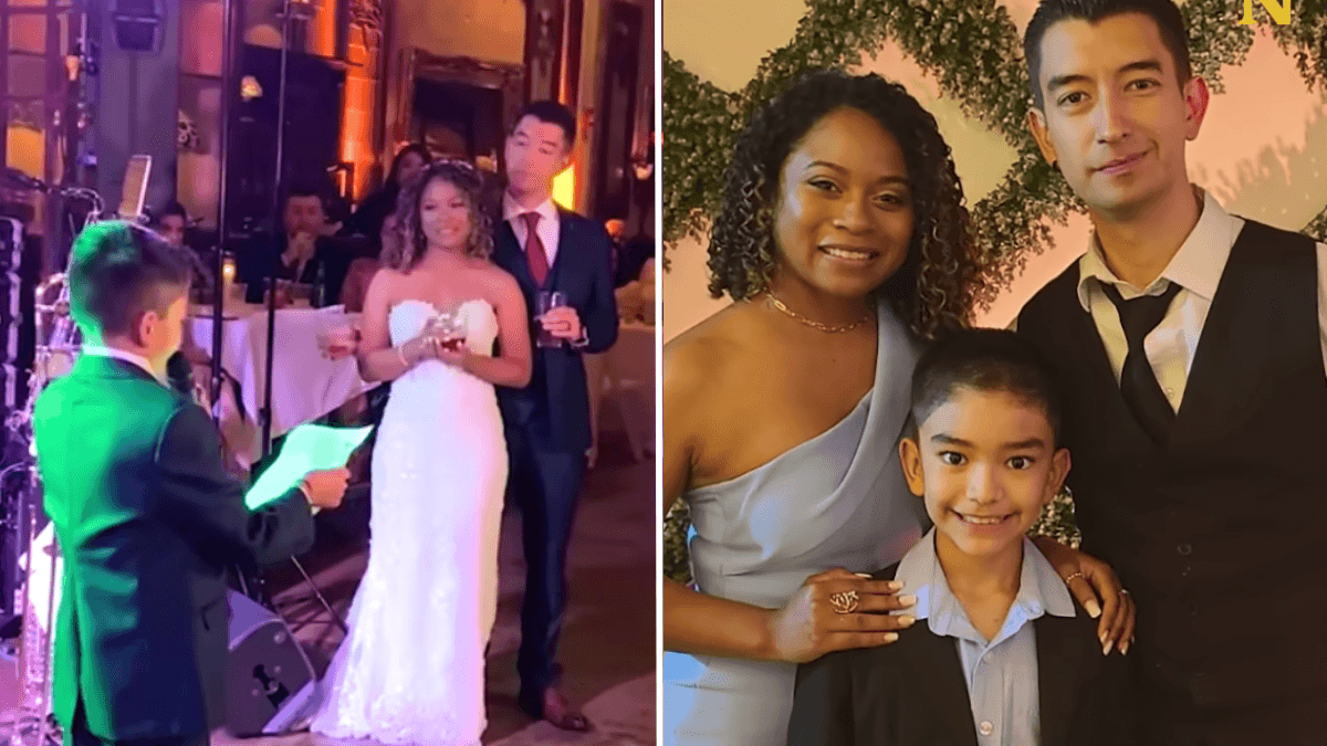 11-Year-Old Grabs Microphone at Fathers Wedding - Reveals the Truth About His New Wife