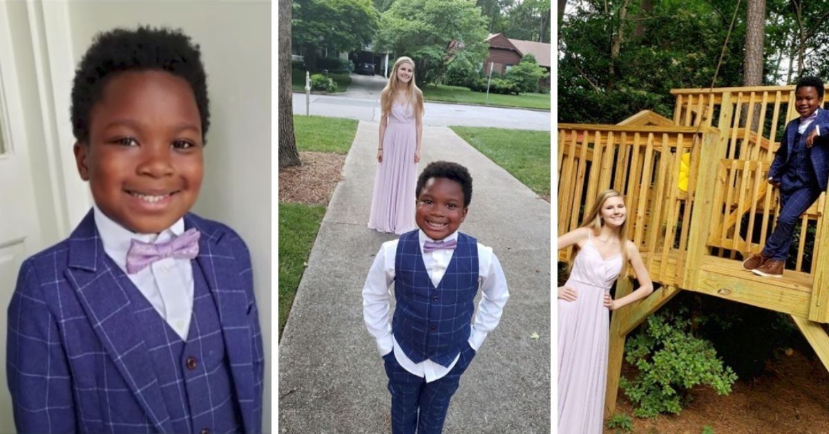 7-Year-Old Boy Surprises His Babysitter With A Mini-Prom After Hers Was Cancelled