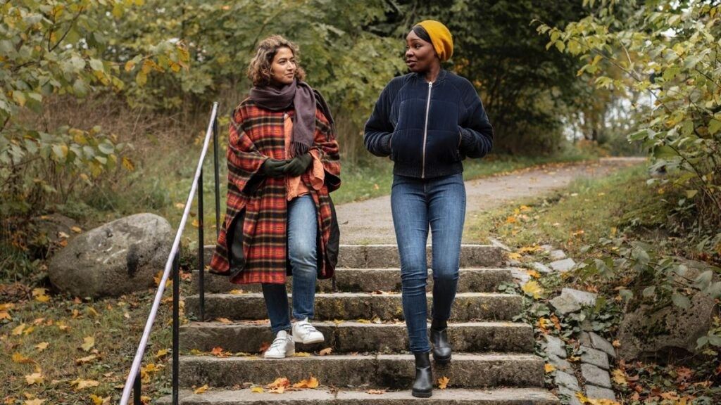 friends taking a walk