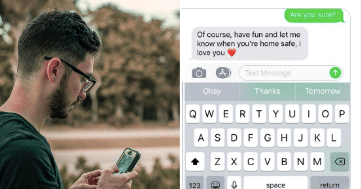 Man Shows Woman Difference Between Healthy And Toxic Relationship In One Message