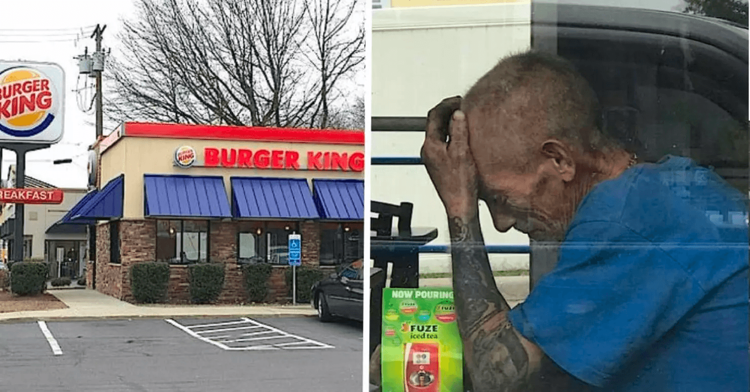 Everyone at Burger King Ignores a Desperate Man as He Sobs at a Table — Here’s Why One Woman Can’t Just Look Away and Ignore the Situation