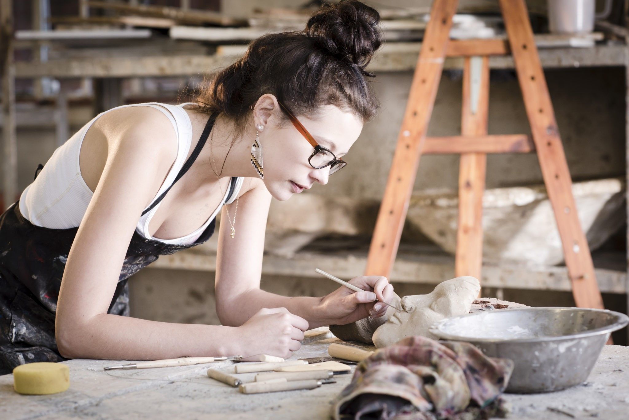 artist working - turn your creative hobby into a career