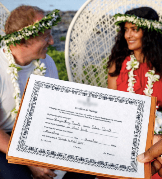 Salma Hayek and Francois Henri Pinault