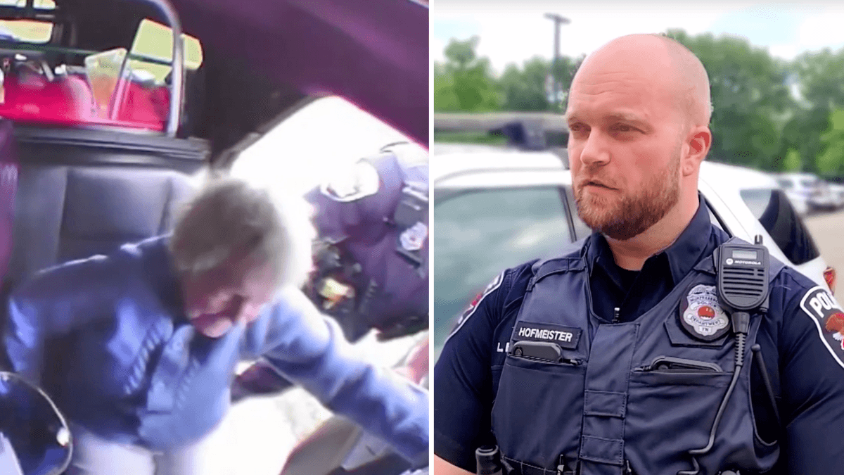 Police Officer Spots 84-Year-Old Wandering on the Highway - Makes Her Get Into His Patrol Car After Talking to Her