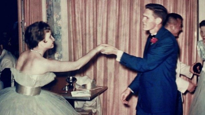a young couple dancing