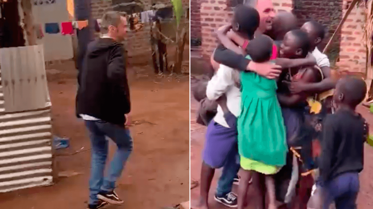 Man Donates Money and Supplies to Ugandan Orphanage  The Childrens Reaction to His Arrival Will Bring Tears to Your Eyes