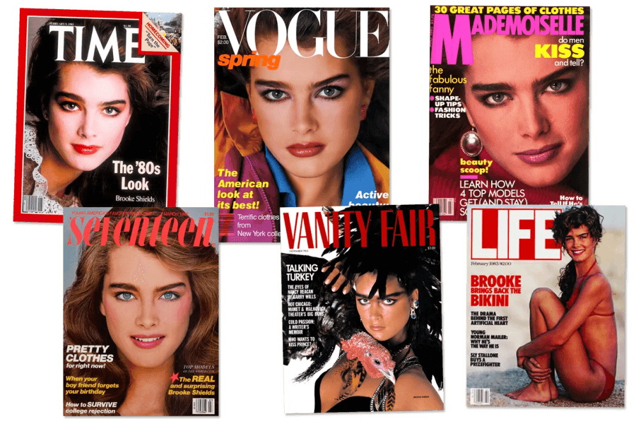 Brooke Shields Today and Yesterday
