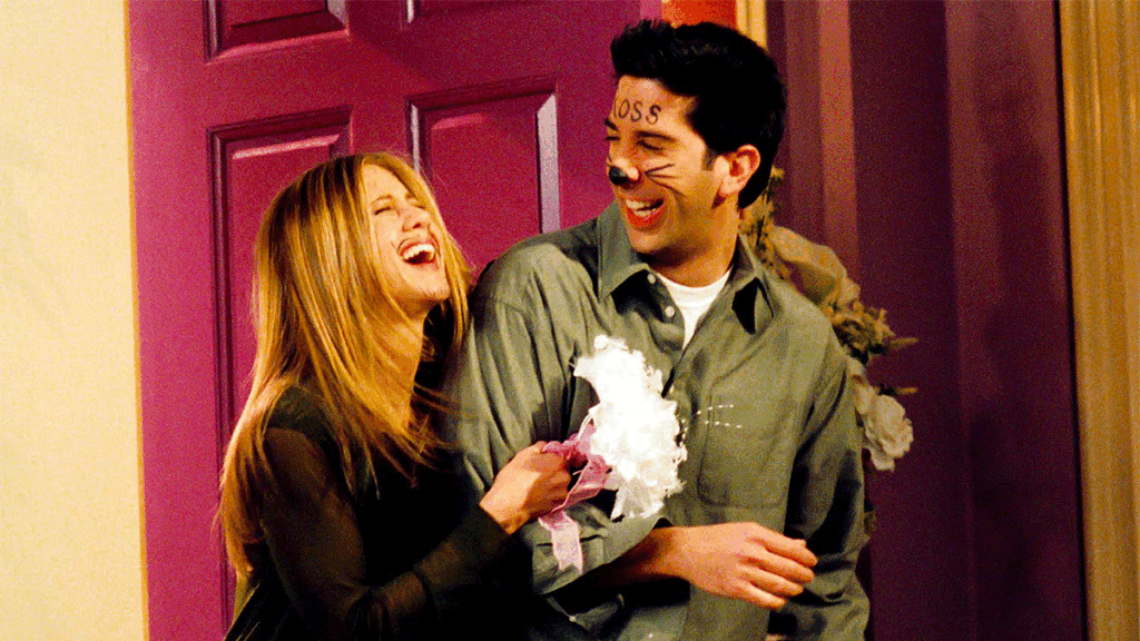 Rachel Greene and Ross Geller in Las Vegas