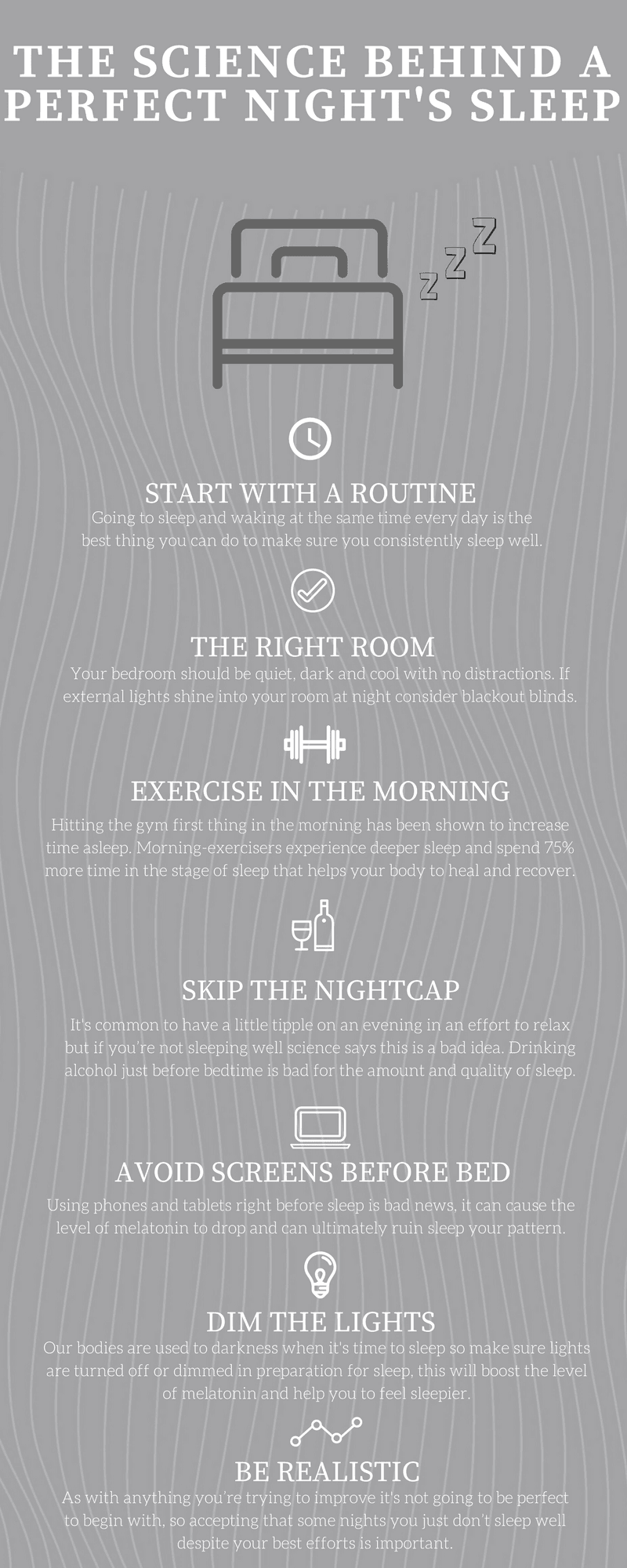 infographic are based on years of research aimed at improving sleep quality.