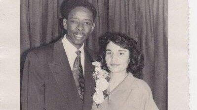 a Black man with a white woman