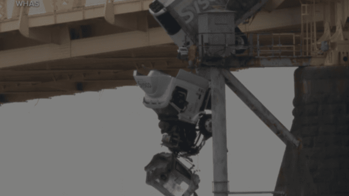 vehicle accident on a bridge