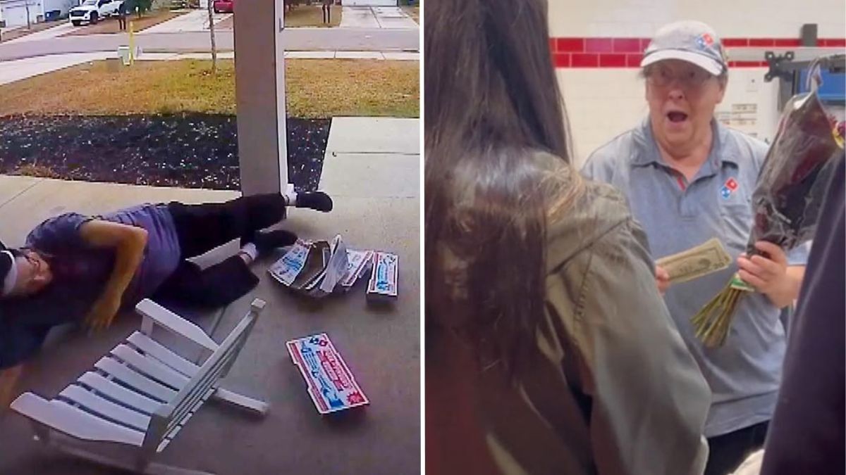 Family Is Shocked to See 72-Year-Old Fall While Delivering Their Pizza - So They Take Her Career Into Their Own Hands
